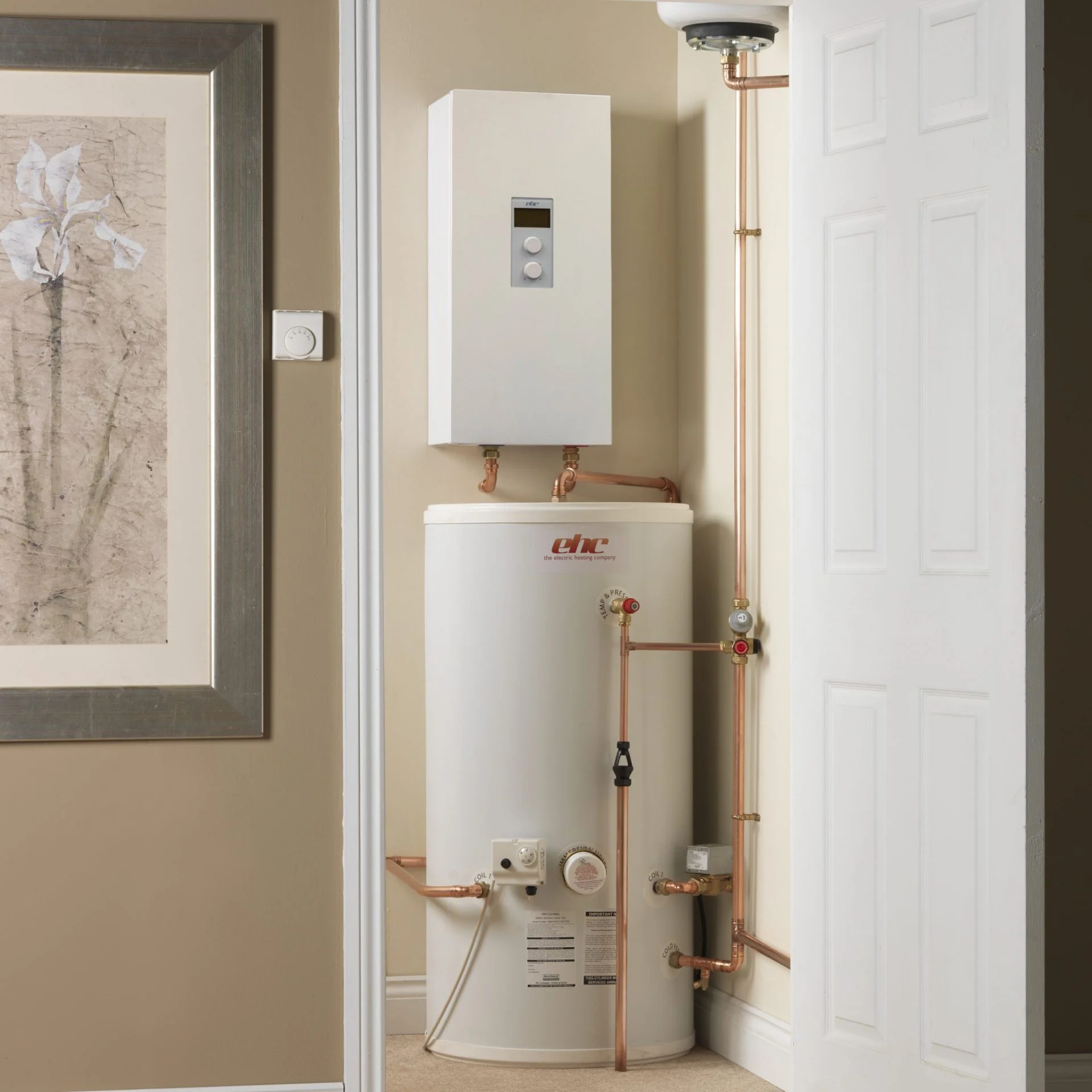 EHC 8kW Comet PV Electric Boiler & 150L Indirect Cylinder