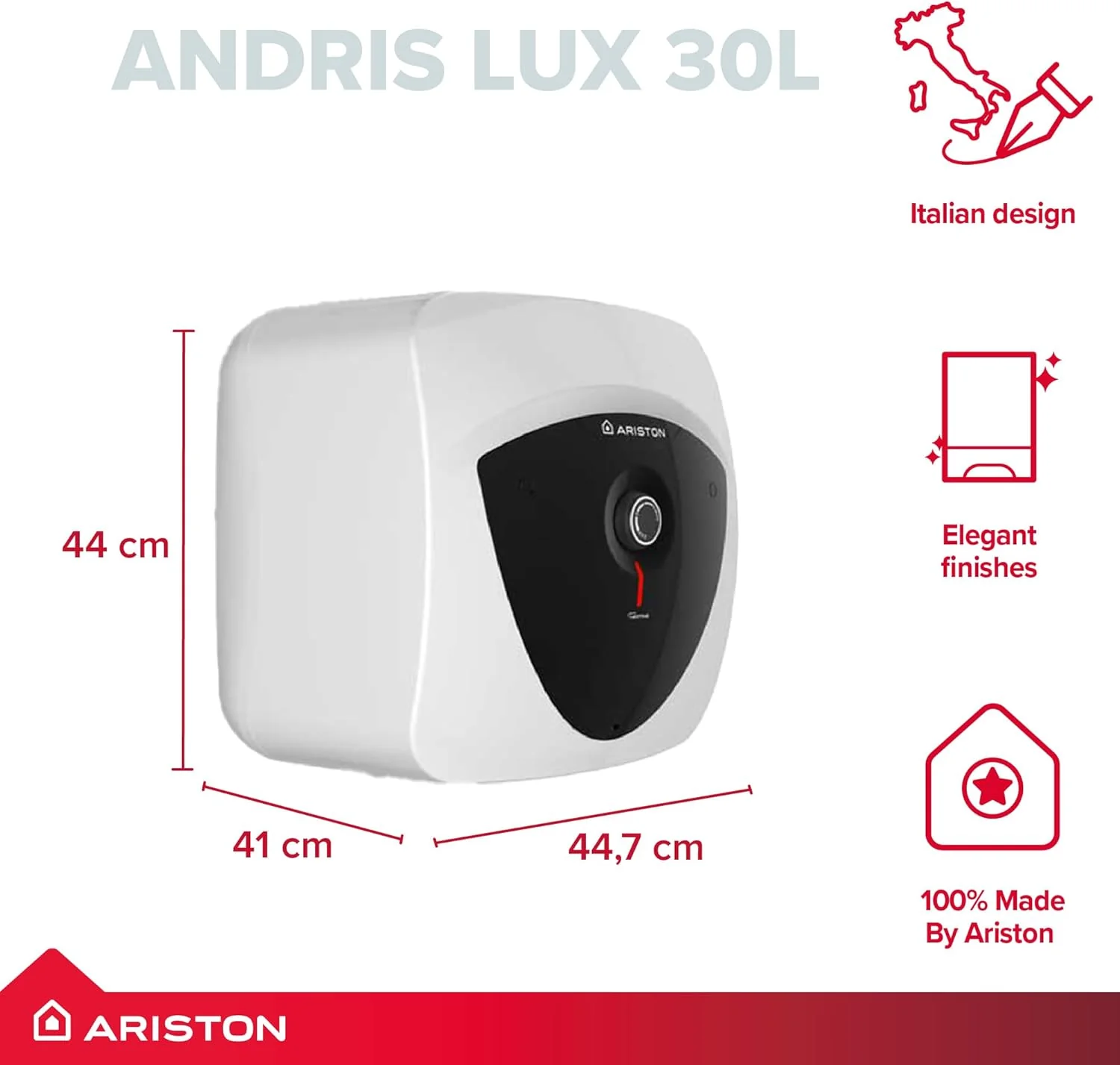Ariston Andris Lux 15L Oversink 3kW Electric Water Heater - Image 7