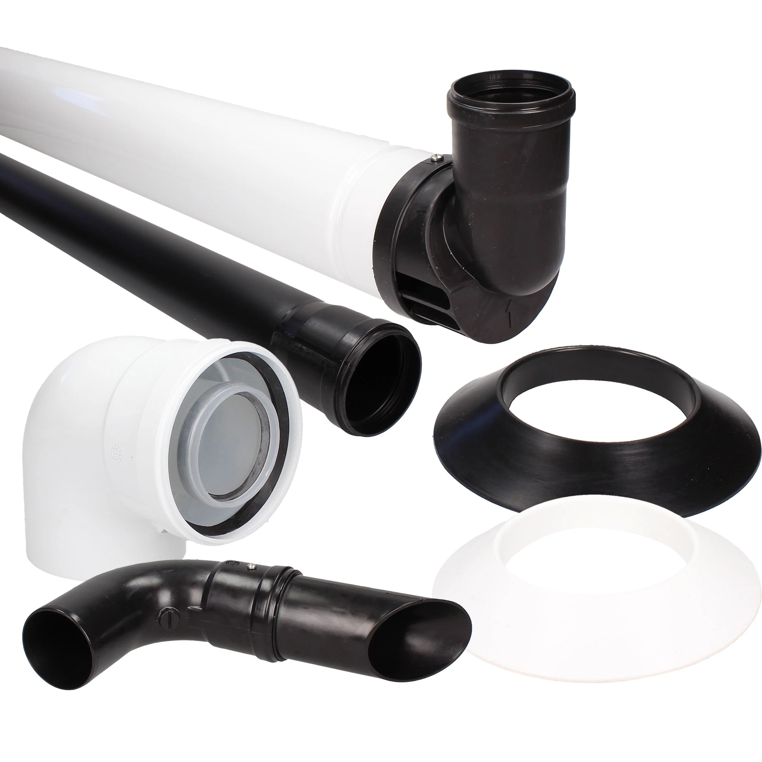 Baxi Multifit 60mm Black Plume Displacement Kit with Flue