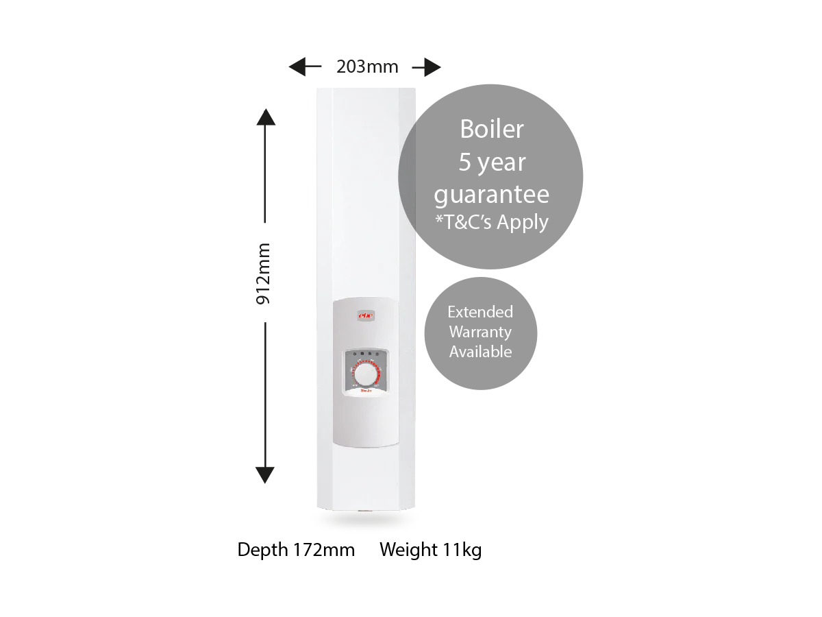 EHC SlimJim Electric Flow Boiler 4kW - Image 3