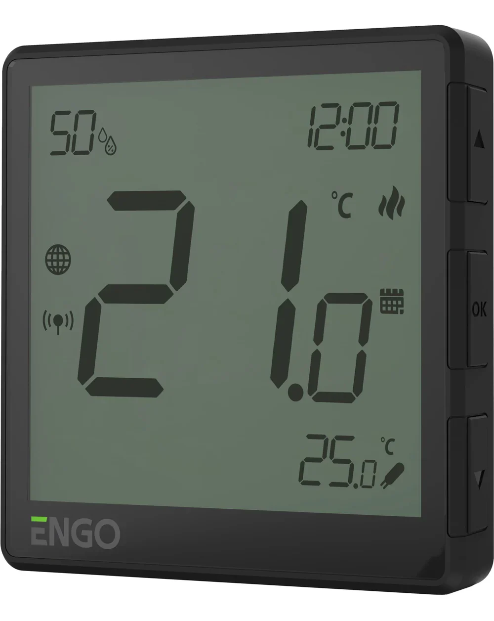 ENGO EONE-230B ZigBee Smart Thermostat – Flush-Mounted, 230V, Humidity Sensor, Black | UFH & Boiler Control - Image 4
