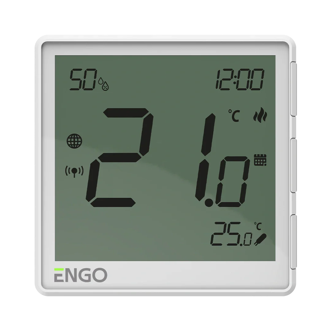 ENGO EONE-230W ZigBee Smart Thermostat – Flush-Mounted, 230V, Humidity Sensor, White | UFH & Boiler Control - Image 5