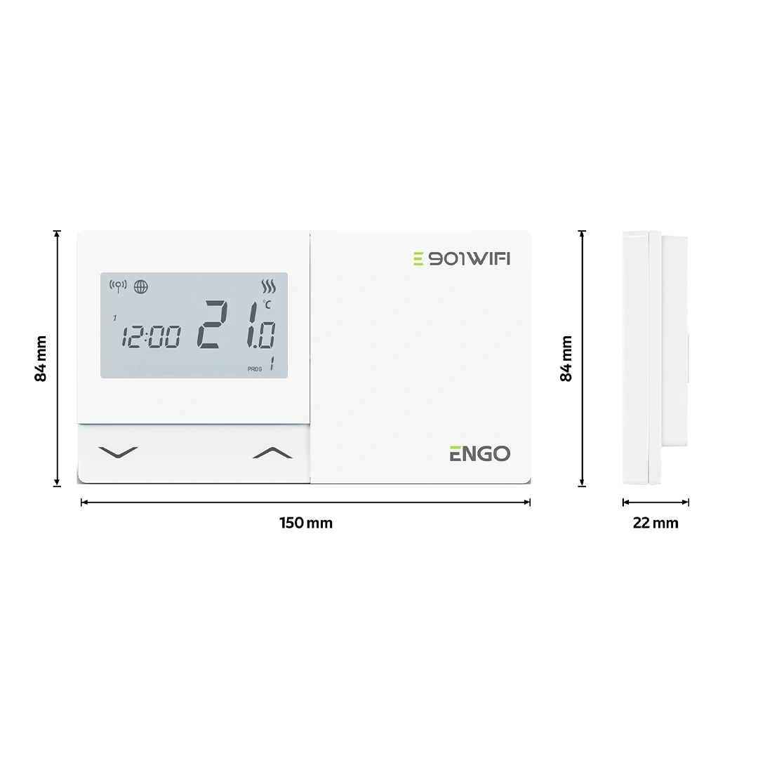 ENGO E901-UK Programmable Wired Thermostat – 7-Day, Boiler Plus Compliant | Gas, Oil & Heat Pump - Image 3