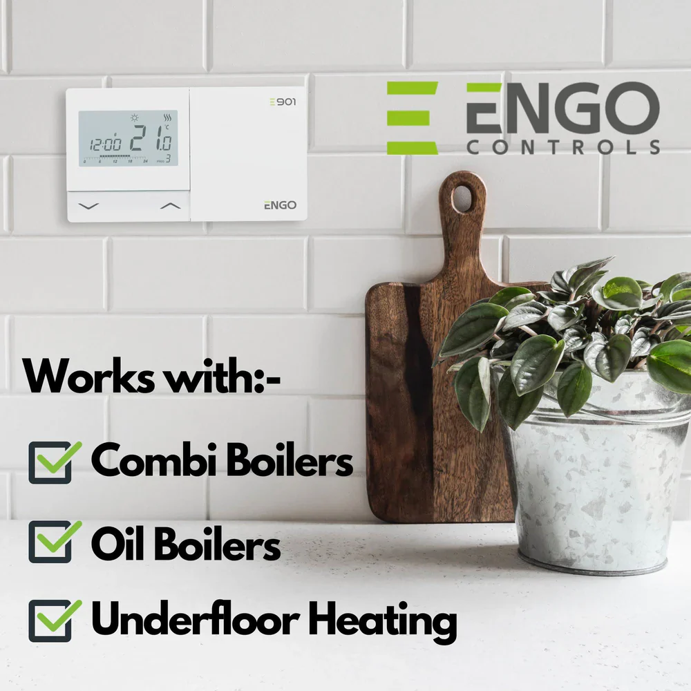 ENGO E901-WIFI-UK Smart WiFi Wireless Thermostat – App, Alexa & Google Control, No Hub | Gas, Oil & Heat Pump - Image 3