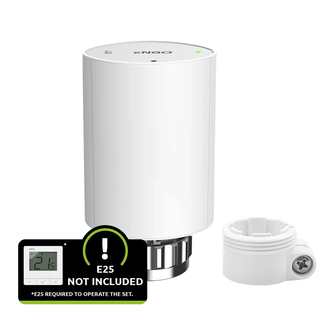 ENGO ETRV-M30+RA Wireless Smart TRV Radiator Head M30×1.5 with Danfoss RA Adapter – ZigBee & 868MHz - Image 3
