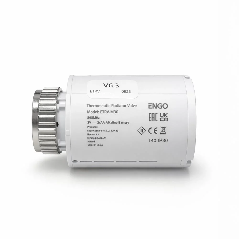 ENGO ETRV-M30+RA Wireless Smart TRV Radiator Head M30×1.5 with Danfoss RA Adapter – ZigBee & 868MHz - Image 5