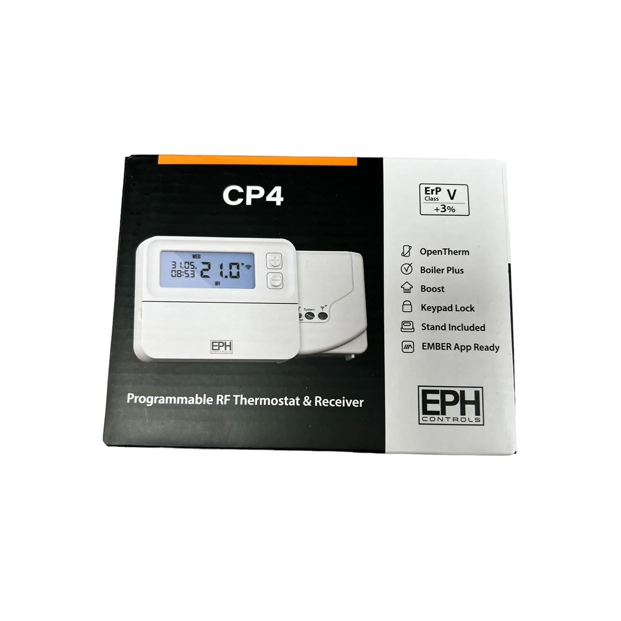 EPH CP4 CombiPack4 OpenTherm RF Wireless Programmable Thermostat Pack — Boiler Plus Compliant — RFRP-OT RF1A-OT - Image 3