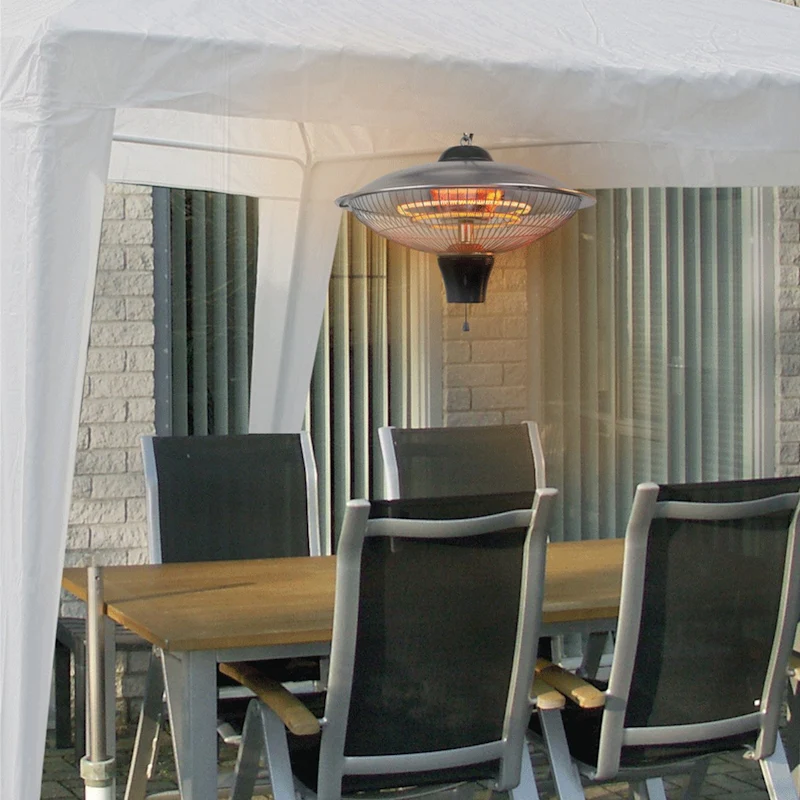 Eurom Hanging Carbon Infrared Patio Heater 2100W with Pull Cord Control - Image 4