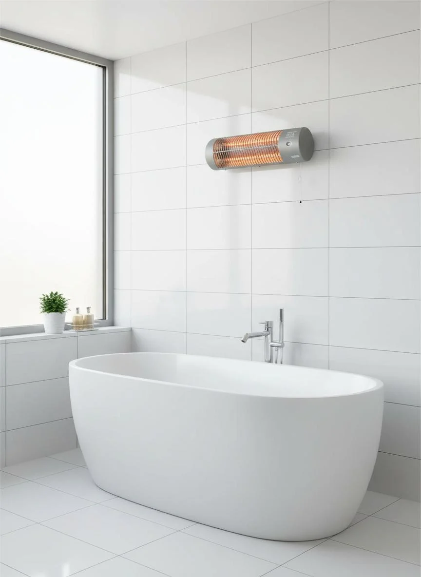 Eurom Infrared Bathroom Heater 1200W Wall-Mounted - Image 6
