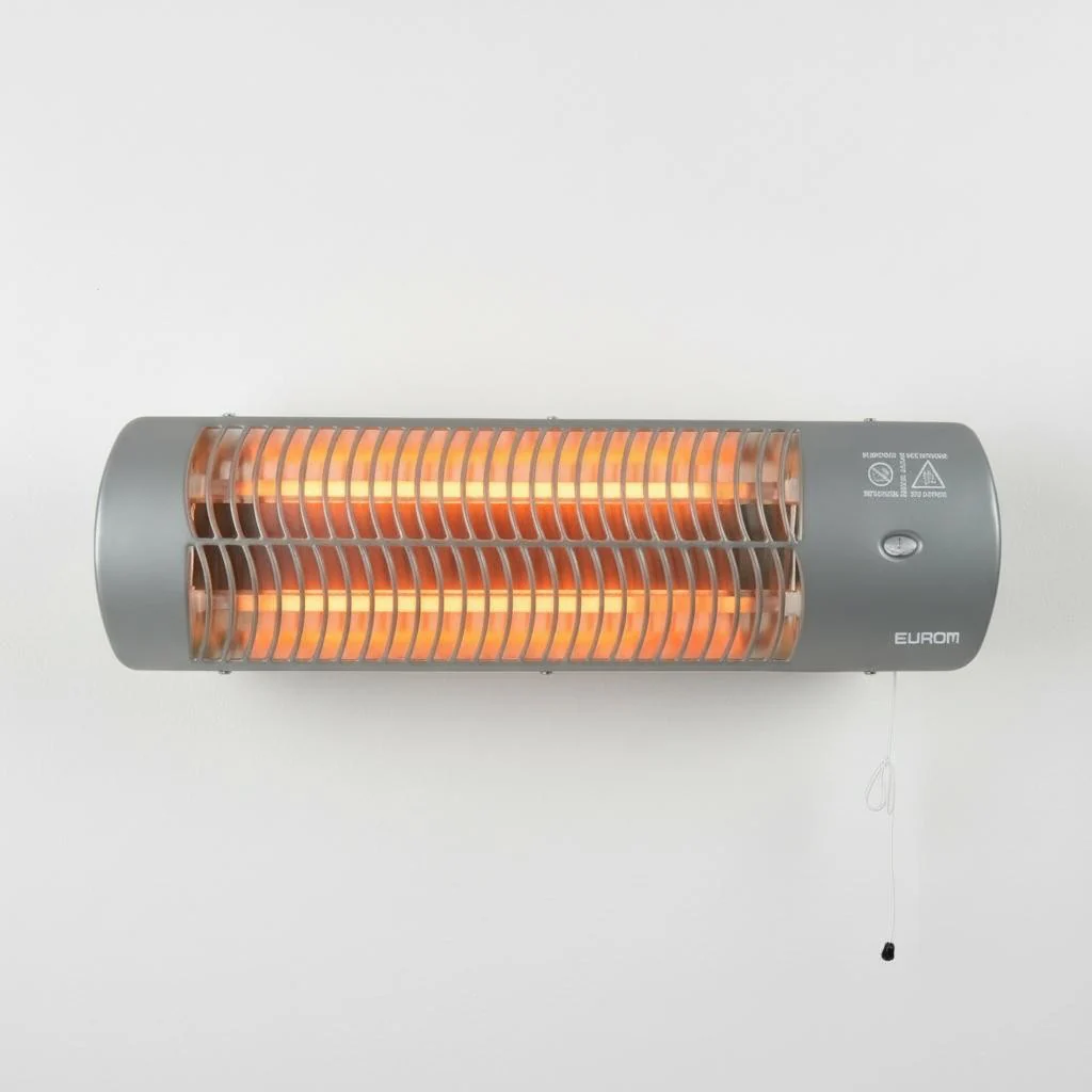 Eurom Infrared Bathroom Heater 1200W Wall-Mounted - Image 8