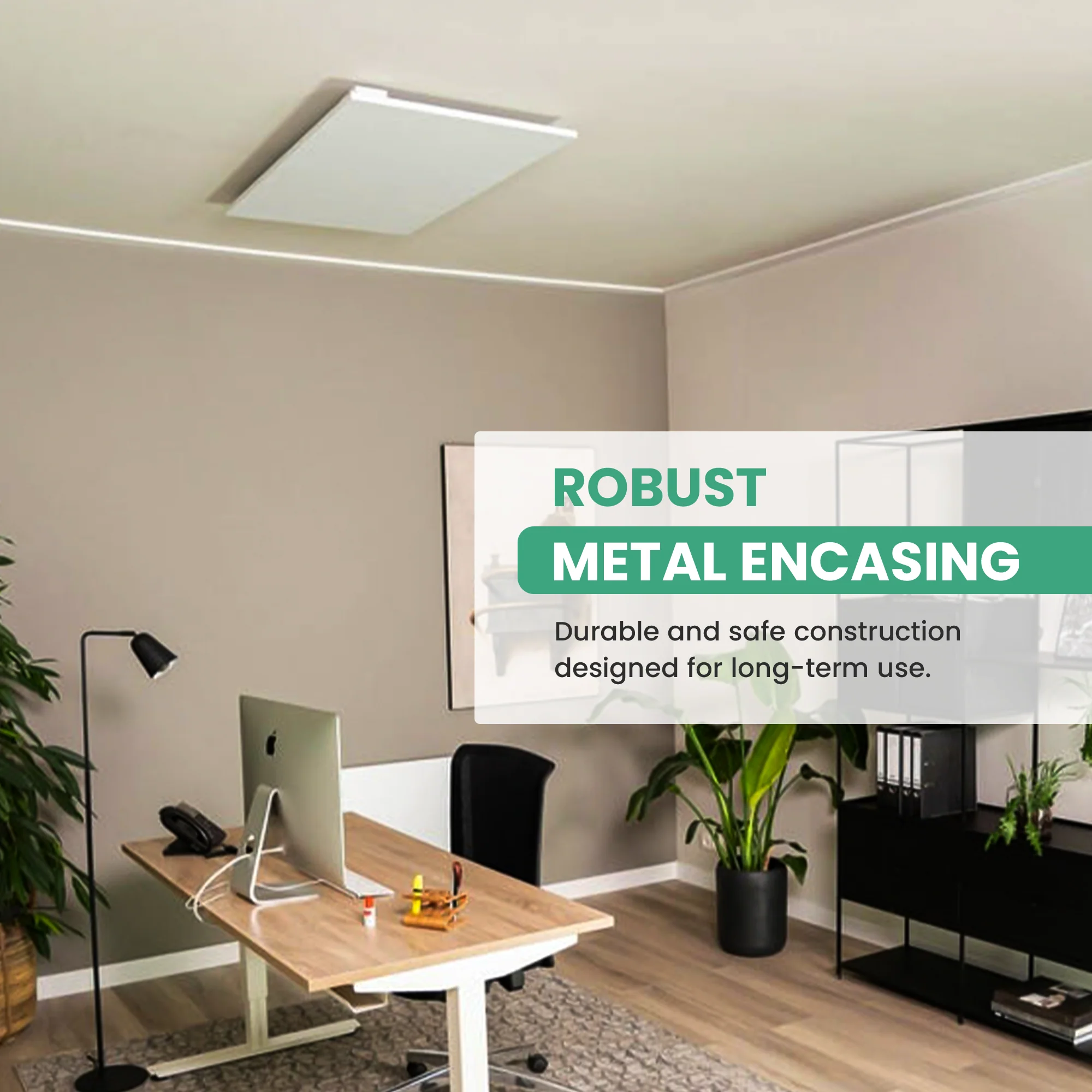 Eurom Mon Soleil 800 Ceiling WiFi Infrared Heater – Frameless, Efficient Ceiling Heating with Smart Control - Image 3
