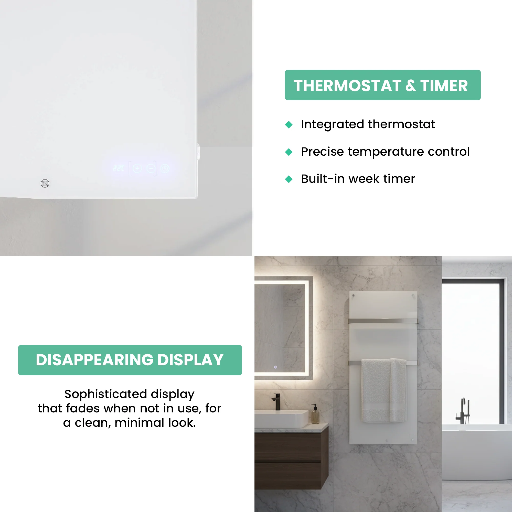 Eurom Sani 600 WiFi Infrared Bathroom Heater – Efficient, Smart Heating with Weekly Timer - Image 3