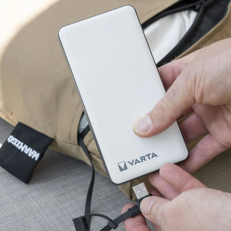 Eurom Warmigo Wireless Heated Cushion Taupe with Varta Powerbank 20,000 mAh - Image 9
