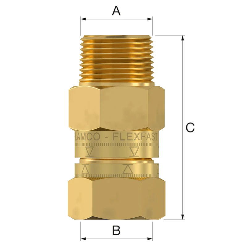 Flamco Flexfast Expansion Vessel Service Valve - 3/4 - Image 2