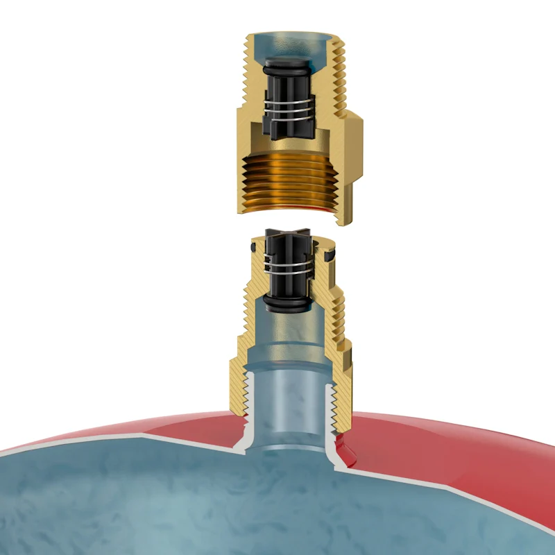 Flamco Flexfast Expansion Vessel Service Valve - 3/4 - Image 3