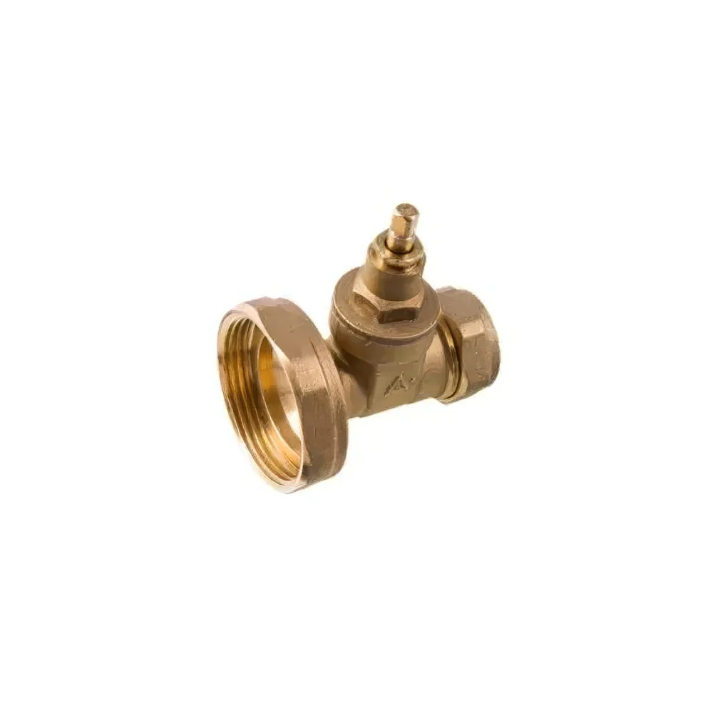 Gate Type Pump Valve Brass 22mm 28mm Compression — Central Heating Circulator Pump Isolation Valve