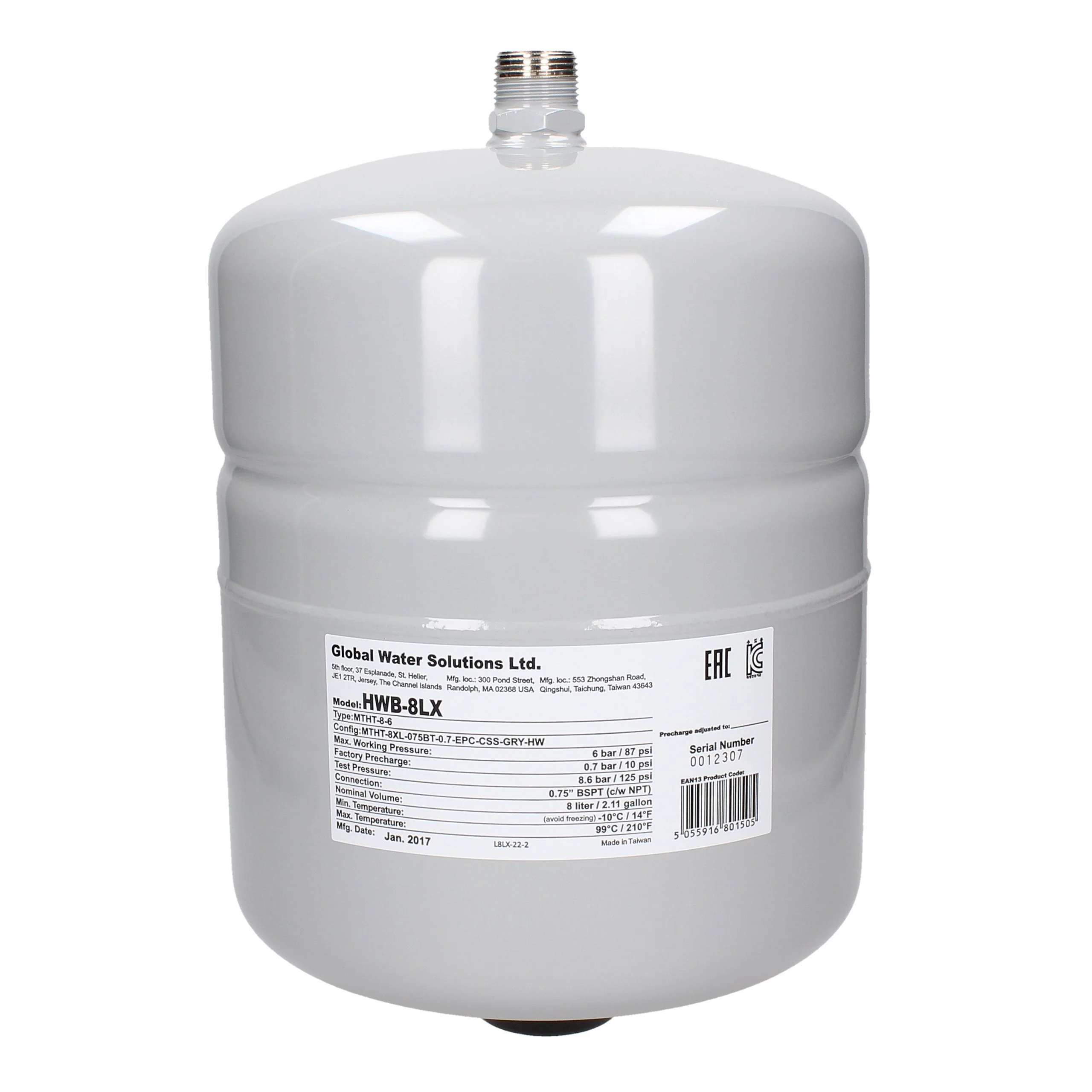 GWS 8 Litre Heating Expansion Vessel c/w Bracket - Image 4