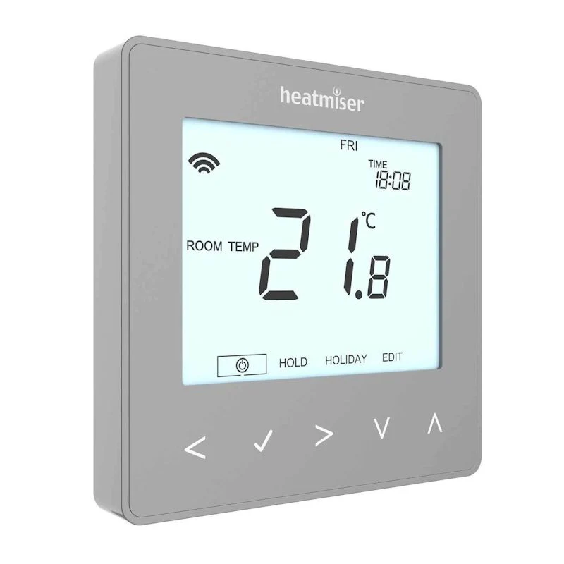Heatmiser neoStat 12v v3 Programmable Thermostat Platinum Silver - Image 3