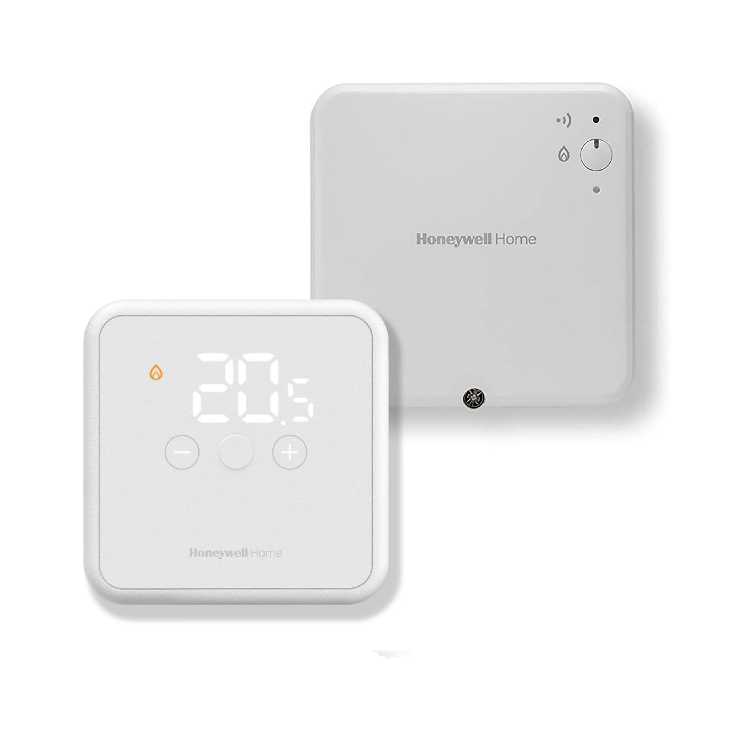 Honeywell Home DT4R White Wireless Room Thermostat & Receiver | YT42WRFT20 RF Digital Heating Control