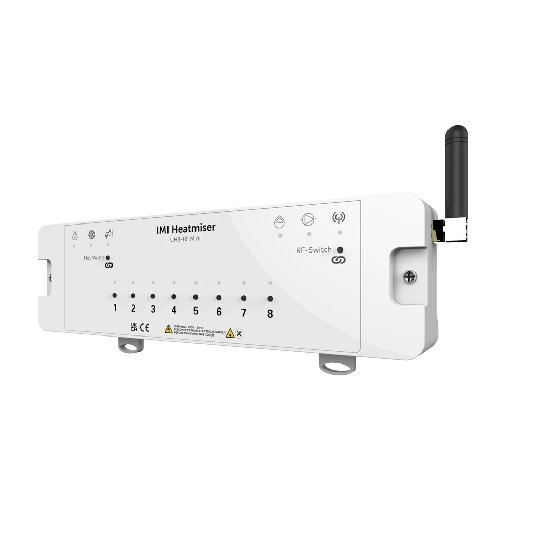 IMI Heatmiser UH8-RF Mini 8 Zone Wireless Wiring Centre - Image 2