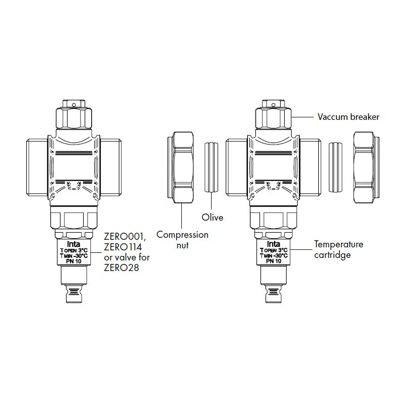 Intatec ZERO114 Heat Pump Anti-Freeze Valve – 1¼" Male BSP - Image 2