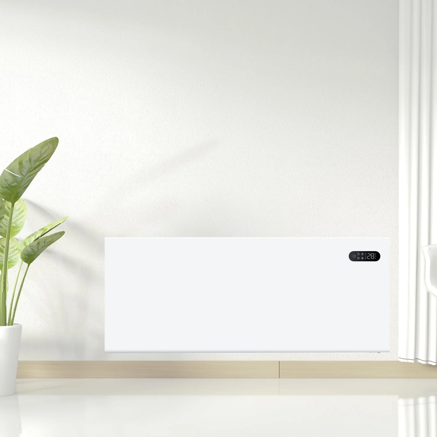 Nido Smart Electric Steel Panel Heater Wall Mounted with Wi-Fi and Remote Control