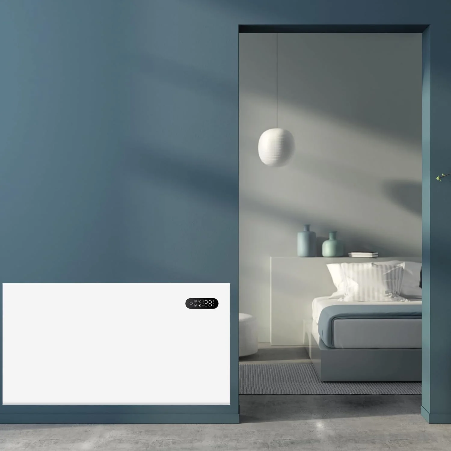 Nido Smart Electric Steel Panel Heater Wall Mounted with Wi-Fi and Remote Control - Image 2