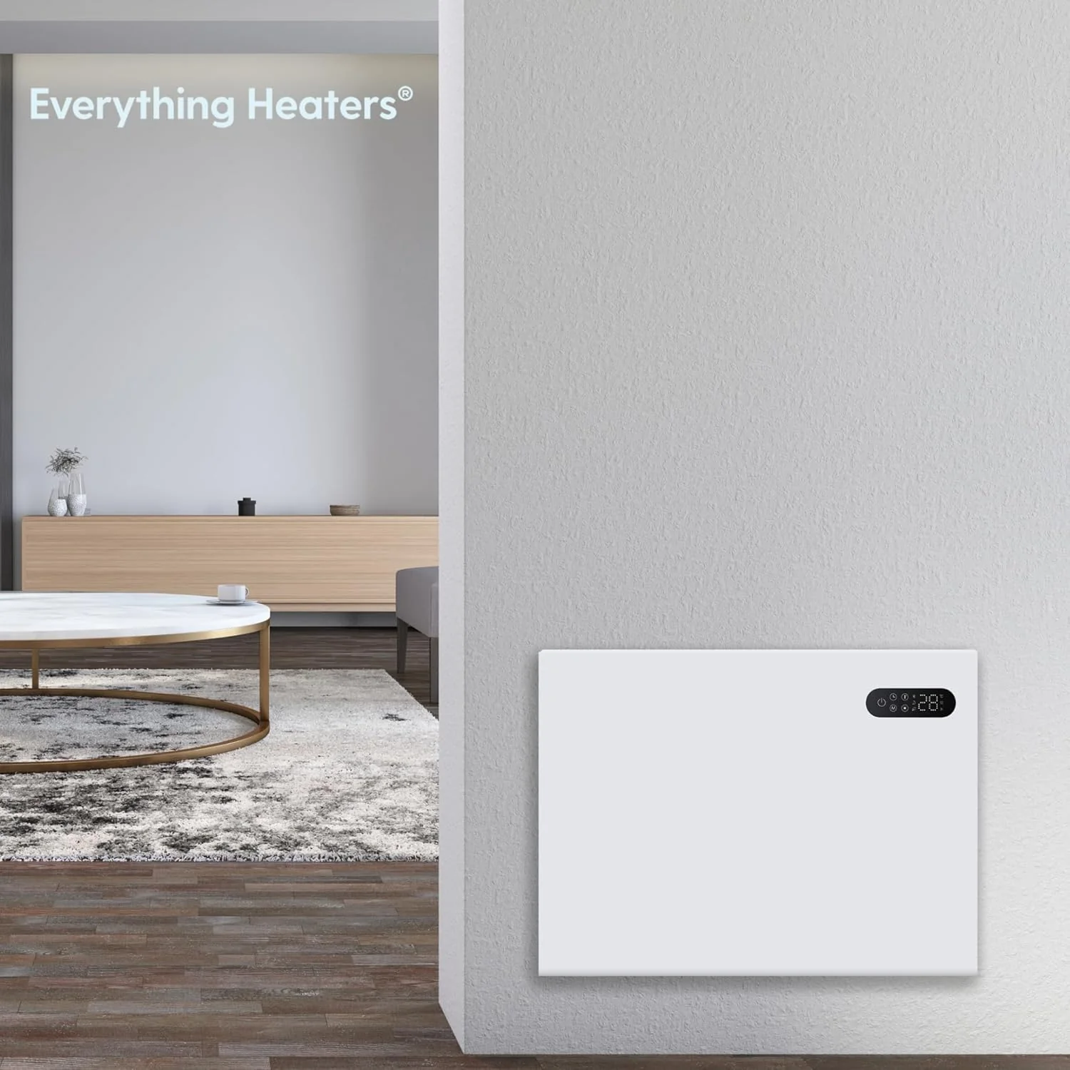 Nido Smart Electric Steel Panel Heater Wall Mounted with Wi-Fi and Remote Control - Image 3