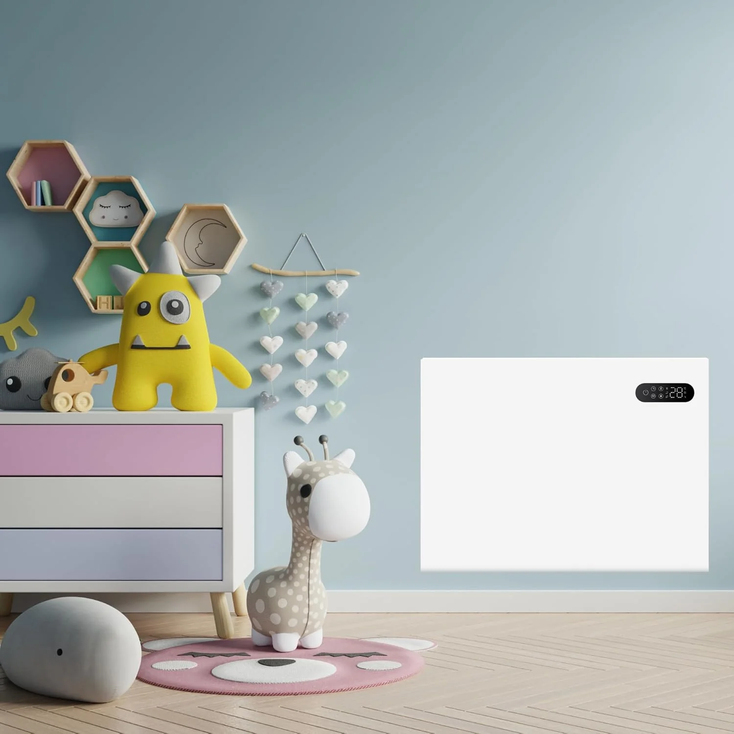Nido Smart Electric Steel Panel Heater Wall Mounted with Wi-Fi and Remote Control - Image 4