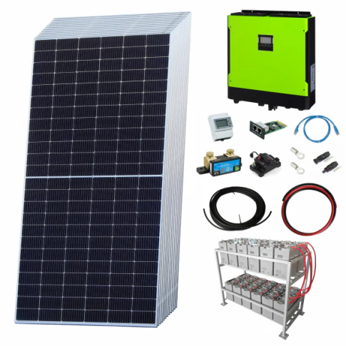 Premium Grid-Tie Self-Consumption Solar Power Kits with 5.5kW Hybrid Inverter and 24kWh Battery Bank - Image 6