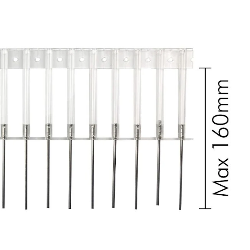 Probird Solar-Flex Clear 160mm Free-Fall Spike Strip — Solar Panel Bird Deterrent - Image 3