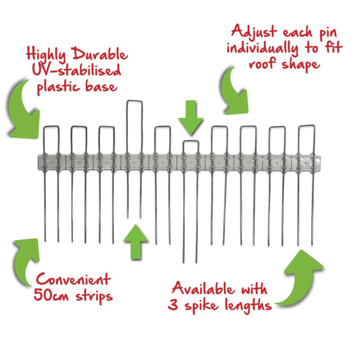 Probird Solar Guard Lite 160mm Adjustable Spike Strip — Solar Panel Bird Deterrent - Image 3