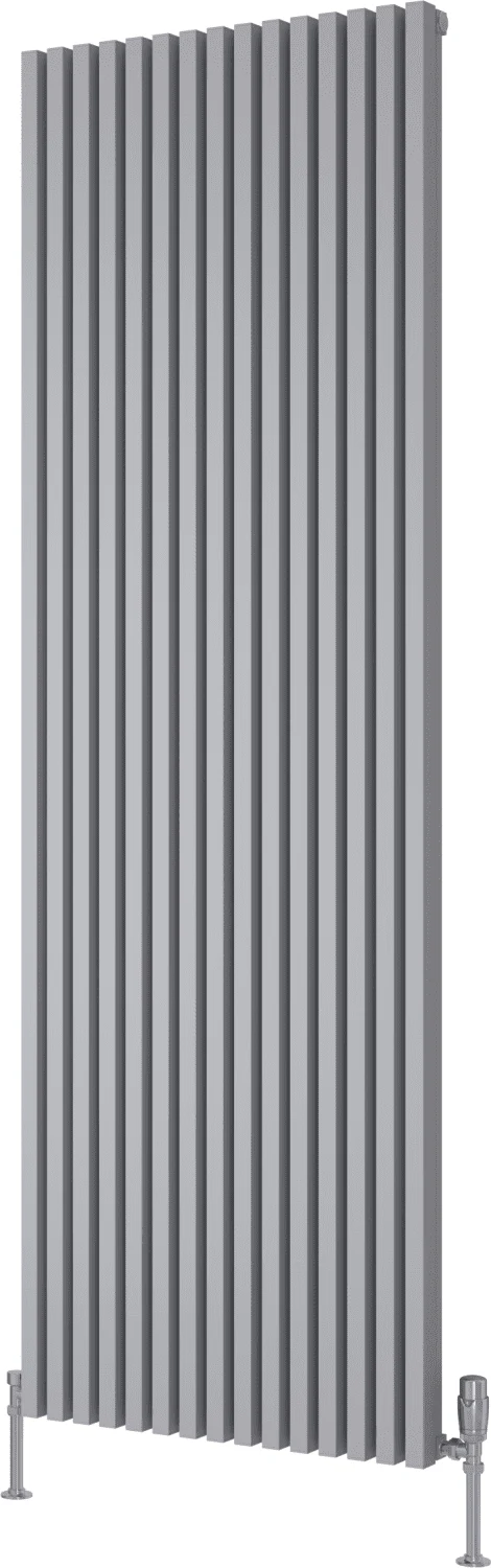 Reina Albano A-ABN18058S Silver Vertical Radiator 590mm x 1800mm