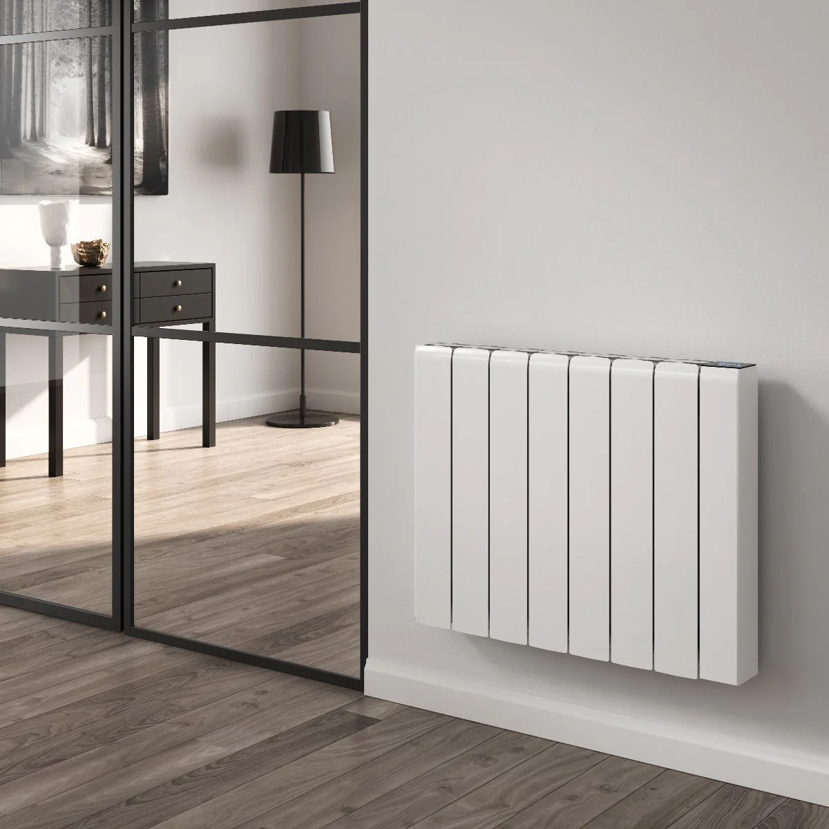 Reina Aron White Electric Horizontal Ceramic Core Wi-Fi Radiator - 700W