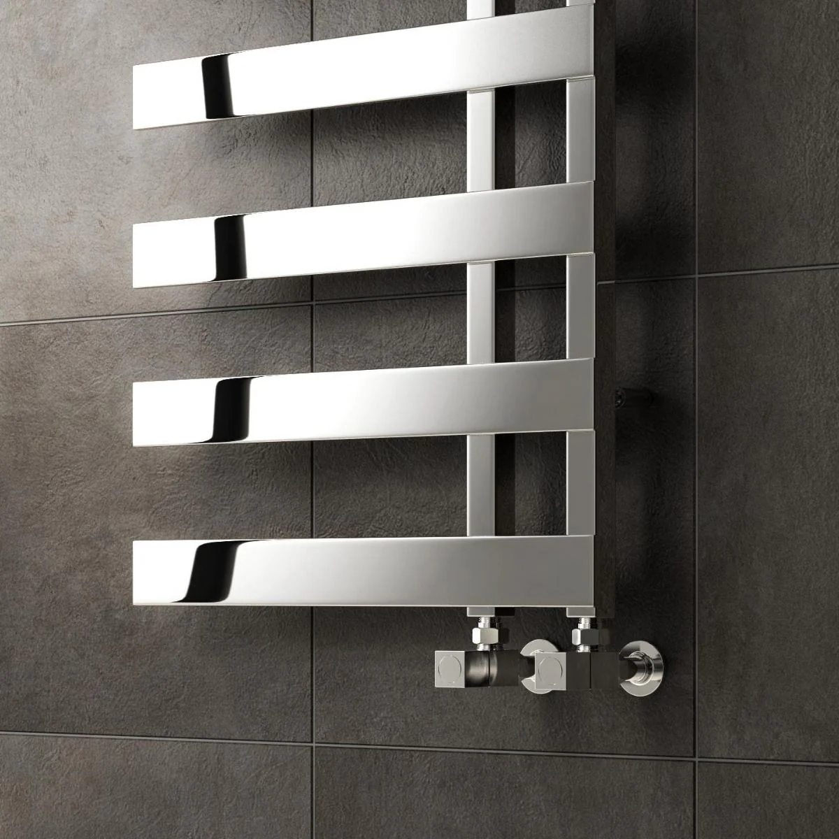 Reina Capelli RNS-CPL5080P Polished Stainless Steel Towel Radiator 500mm x 800mm - Image 2