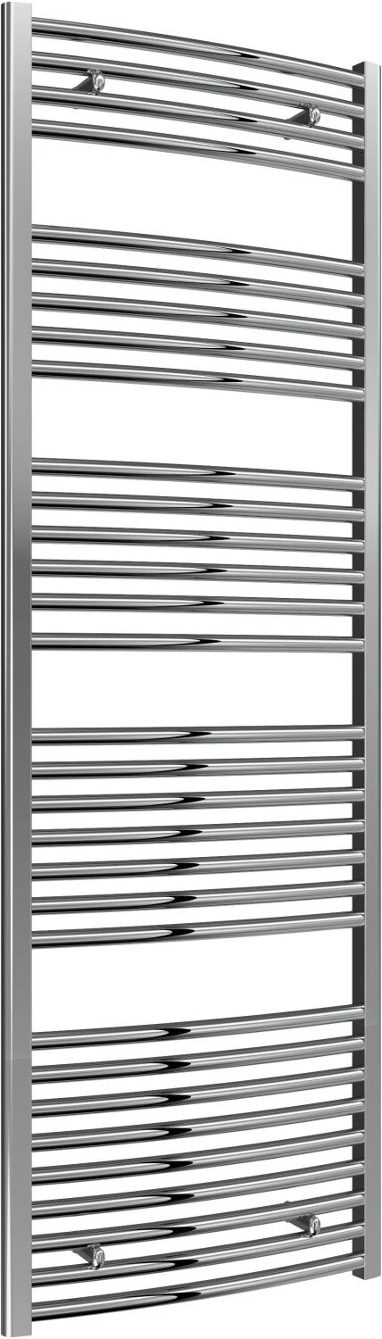 Reina Diva AG60180CC Chrome Curved Towel Rail 600mm x 1800mm - Image 2