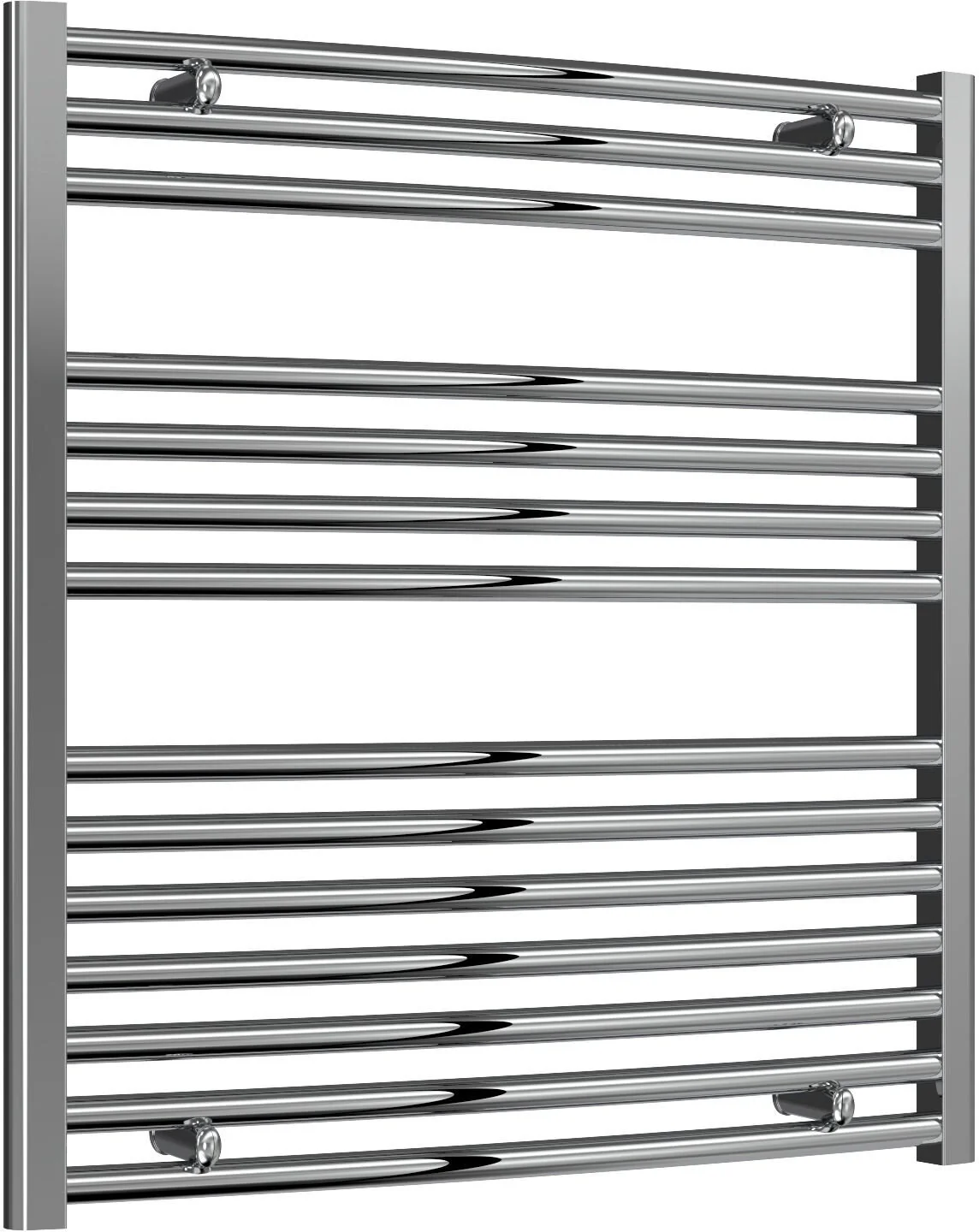 Reina Diva AG75800CC Chrome Curved Towel Rail 750mm x 800mm - Image 2