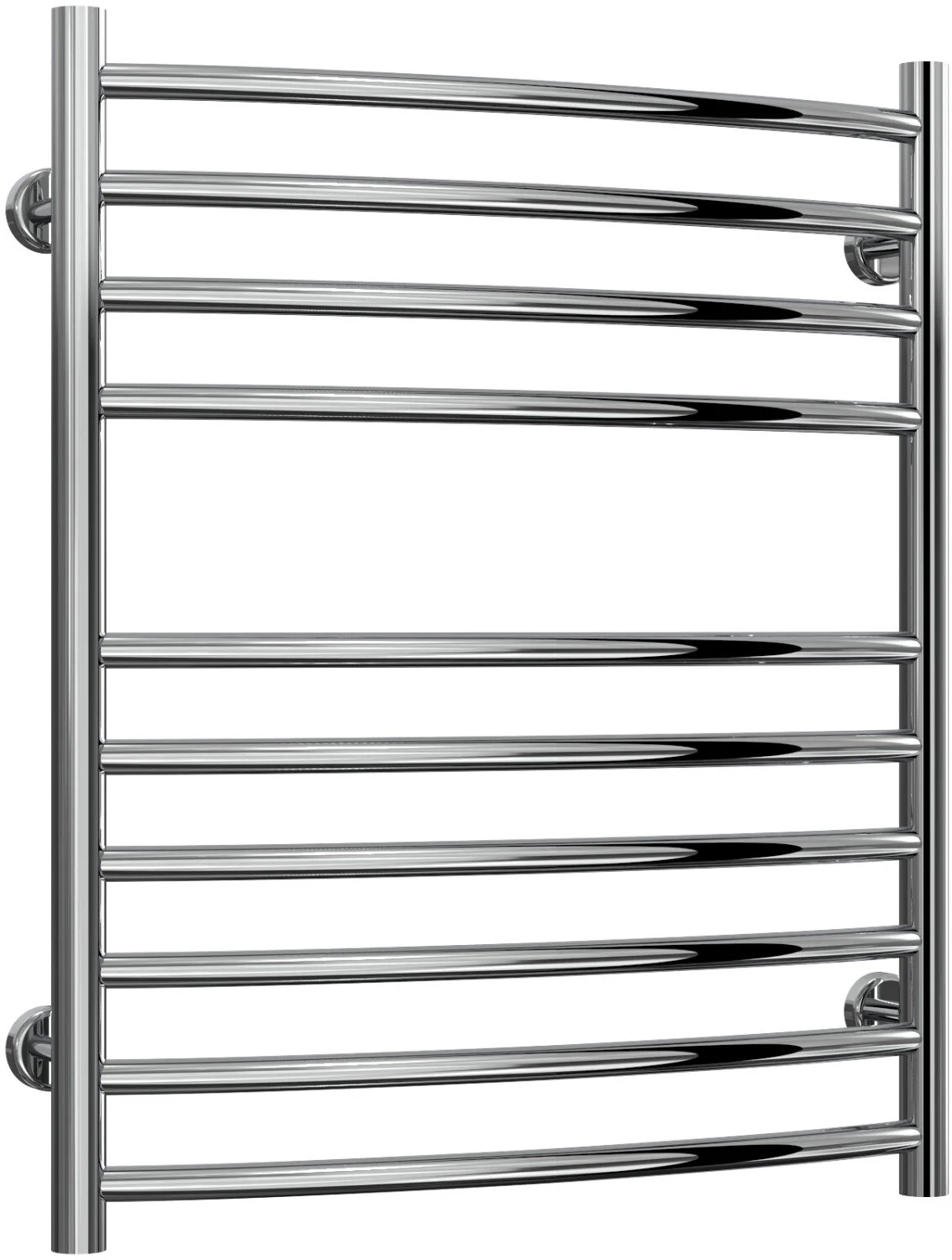Reina Eos RNS-ES6072 Curved Stainless Steel Towel Rail 600mm x 720mm - Image 2