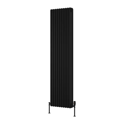 Reina Hedingham RND-HDM18037B Black Vertical Steel Radiator 375mm x 1800mm - Image 5