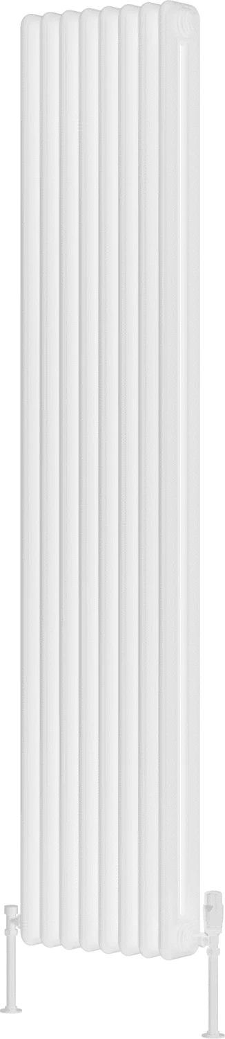 Reina Hedingham RND-HDM18037W White Vertical Steel Radiator 375mm x 1800mm - Image 2
