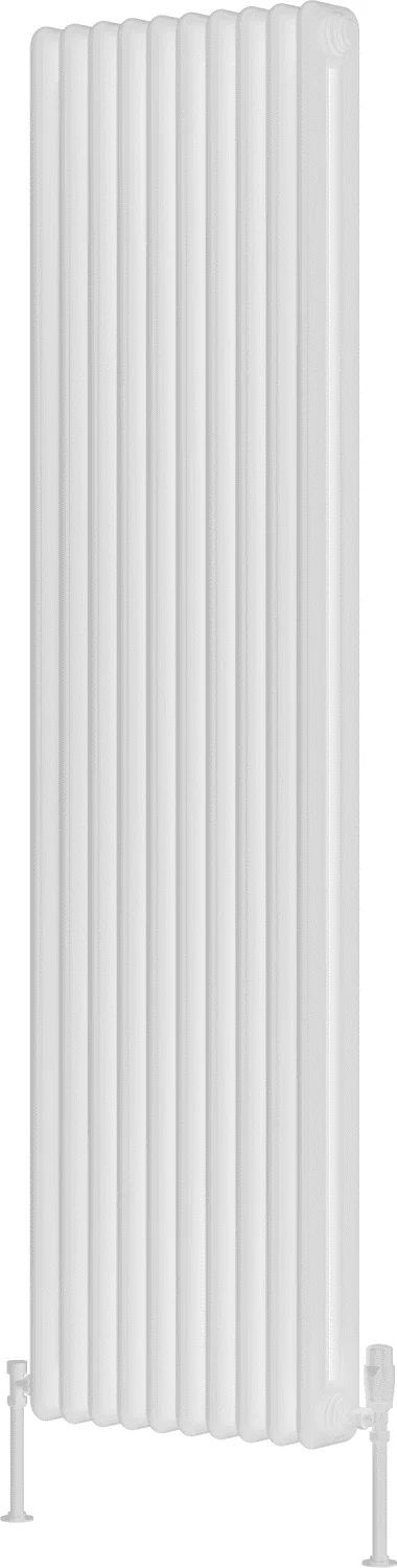 Reina Hedingham RND-HDM18046W White Vertical Steel Radiator 465mm x 1800mm - Image 2