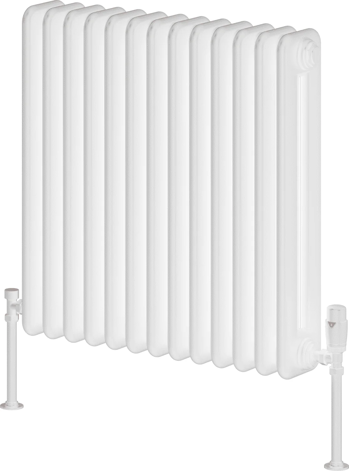 Reina Hedingham RND-HDM6060W White Horizontal Steel Radiator 600mm x 600mm - Image 2