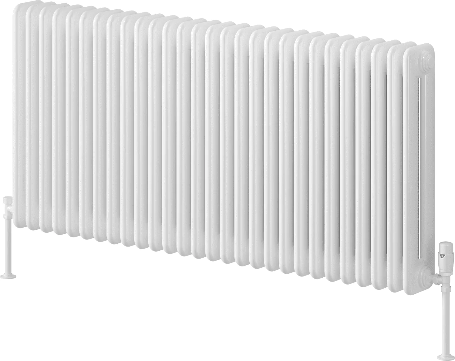 Reina Hedingham RND-HDM6126W White Horizontal Steel Radiator 1265mm x 600mm - Image 3