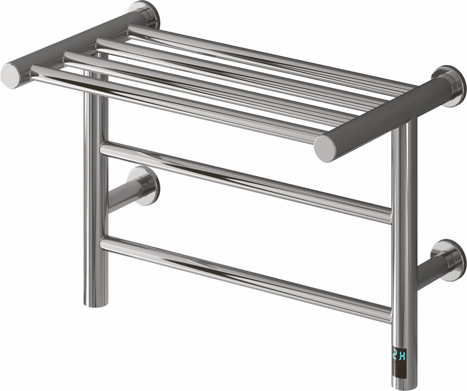Reina Maira DE-MAR0355C Dry Electric Chrome Towel Rail 350mm x 500mm - Image 3