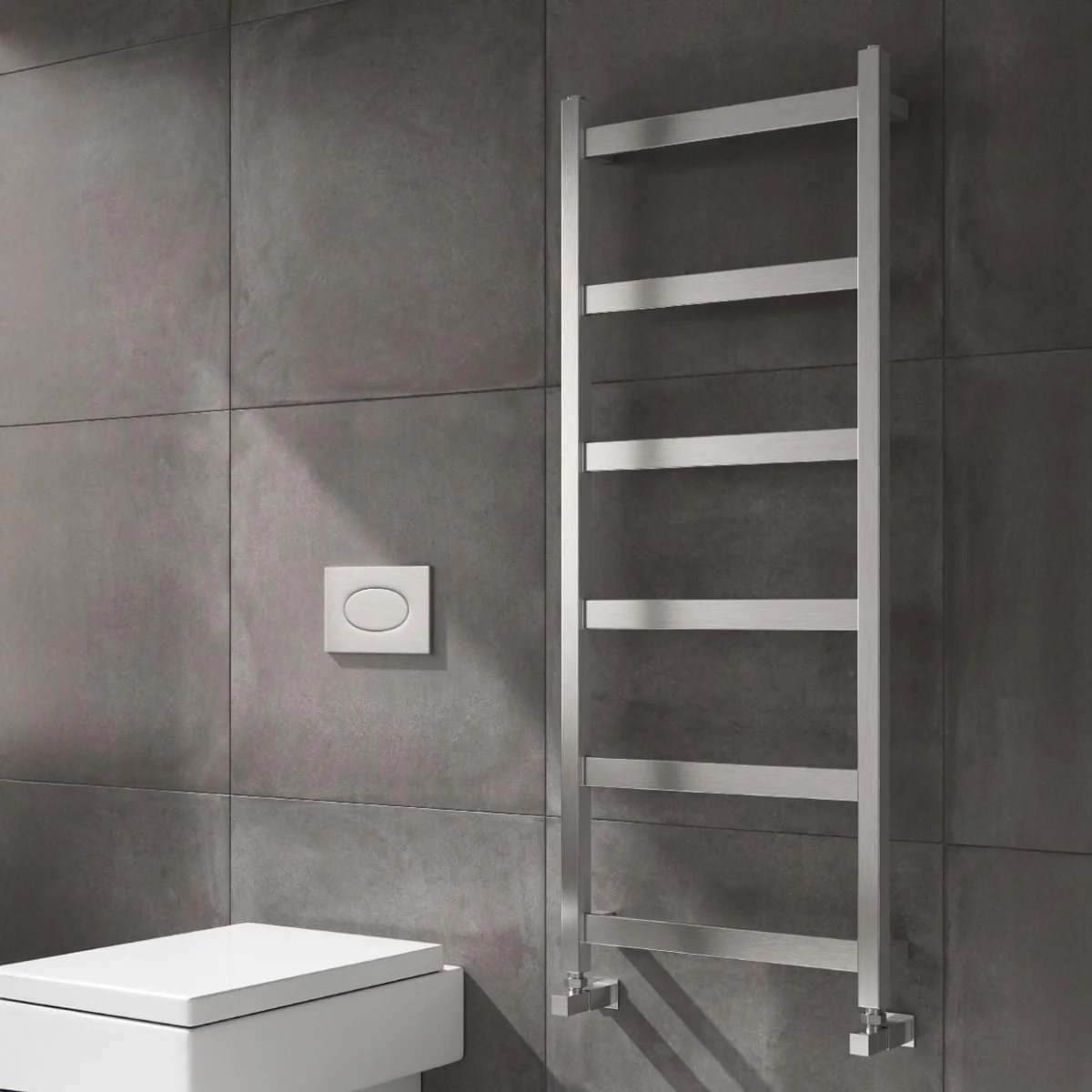 Reina Mina RNS-MN48117B Brushed Stainless Steel Towel Radiators 480mm x 1170mm