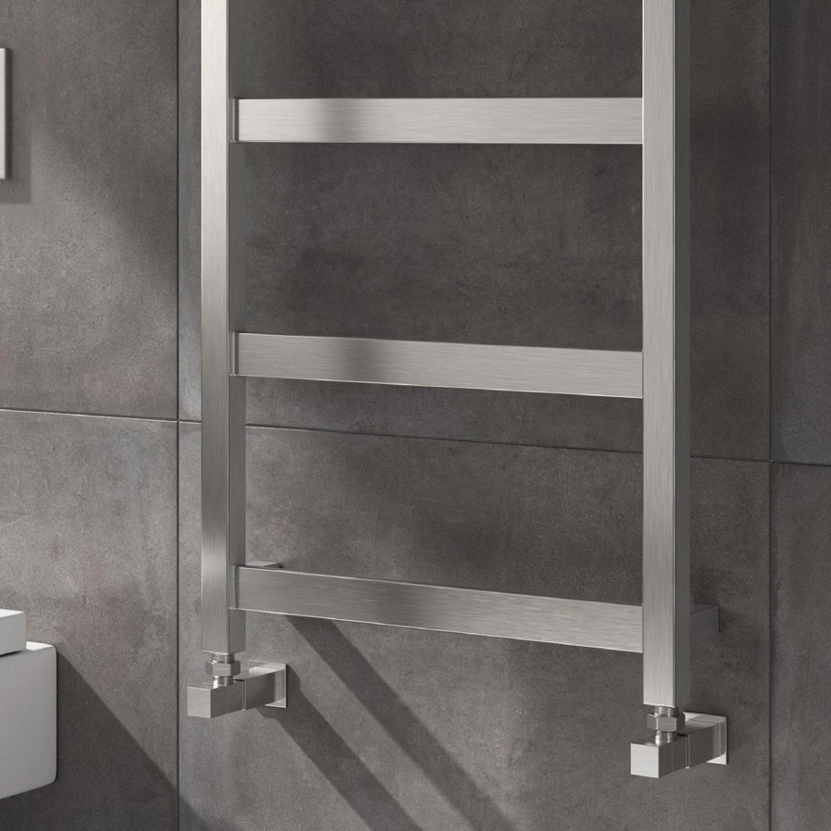 Reina Mina RNS-MN48117B Brushed Stainless Steel Towel Radiators 480mm x 1170mm - Image 2
