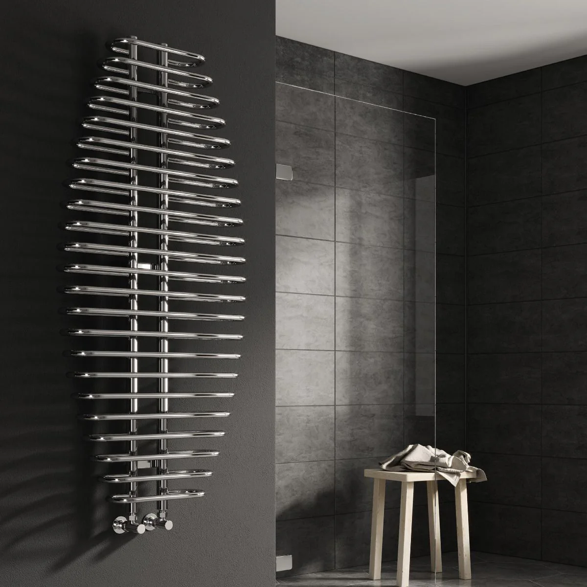 Reina Teano RND-TEN6130 Chrome Towel Radiator 600mm x 1300mm