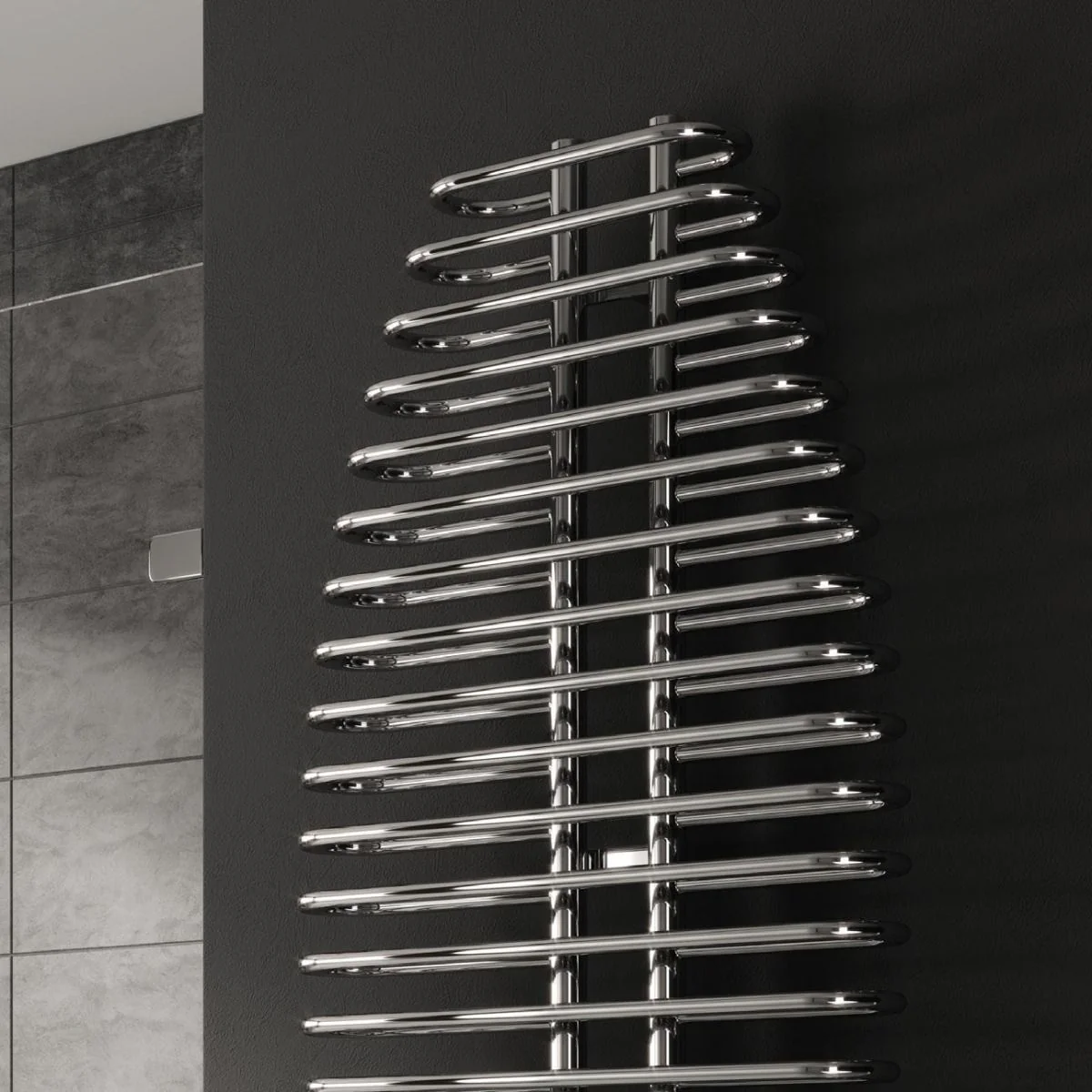 Reina Teano RND-TEN6130 Chrome Towel Radiator 600mm x 1300mm - Image 2