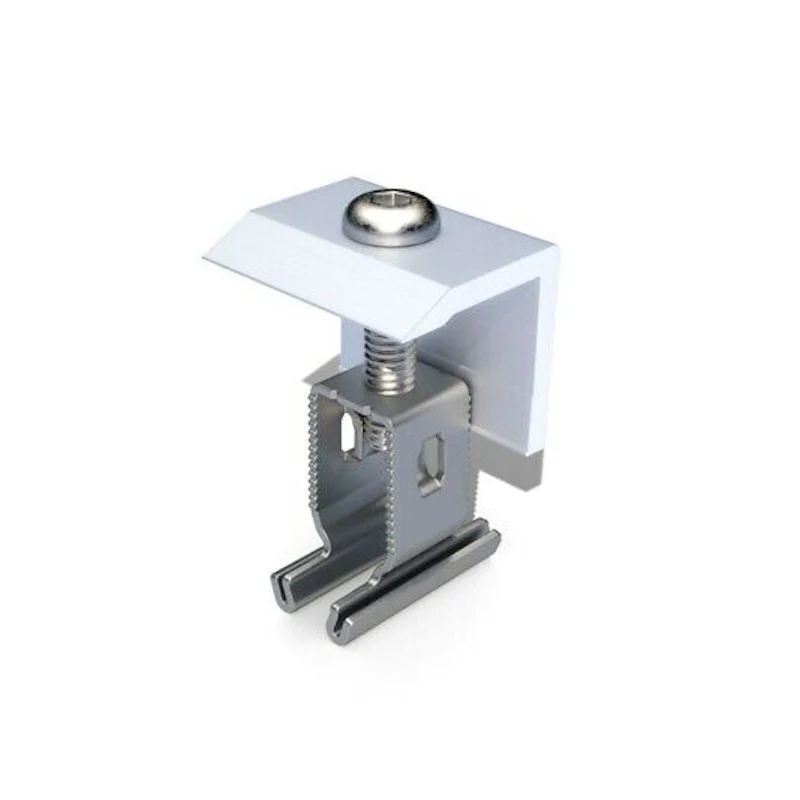 Renusol End Clamp+ 30 - 50mm Black and Silver - Image 2
