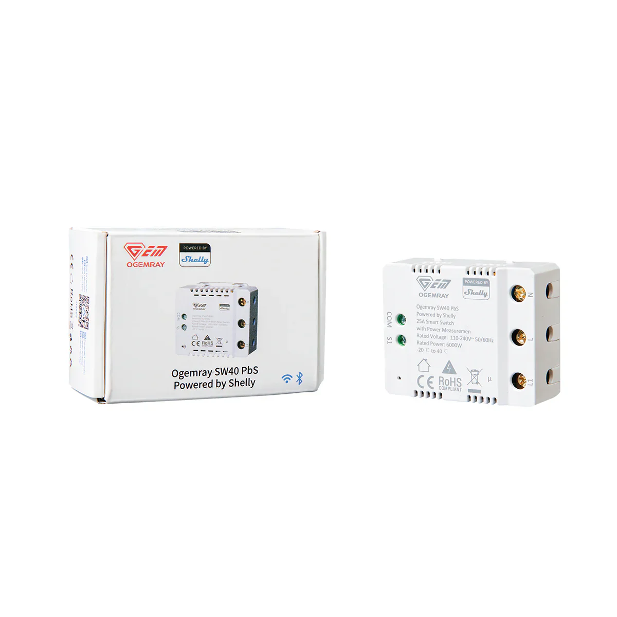 Shelly Ogemray SW40 25A Smart Switch Immersion Heater Control Solar Divert, WiFi, Bluetooth, Power Metering - Image 5